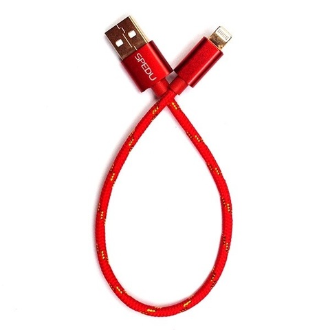 Кабель micro USB SPEDU 25cm (красный)