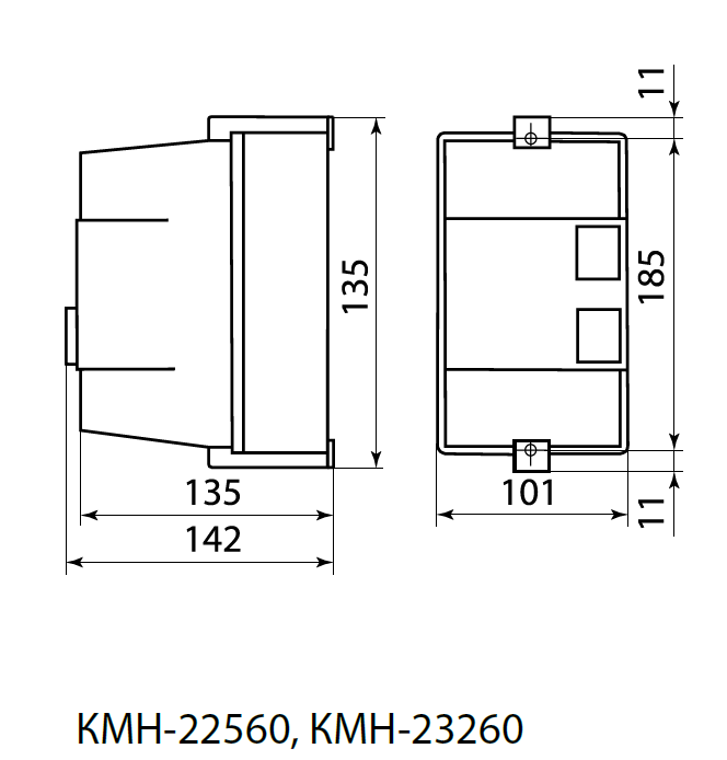 КМН10960 9А в оболочке Ue=380В/АС3 IP54 TDM, Контакторы КМН в оболочке