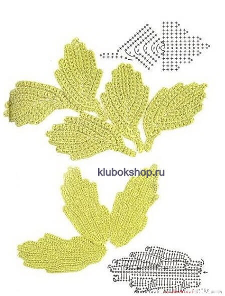 Как связать листочек крючком. Смотреть фото Как связать листочек крючком. Смотреть картинку Как связать листочек крючком. Картинка про Как связать листочек крючком. Фото Как связать листочек крючком