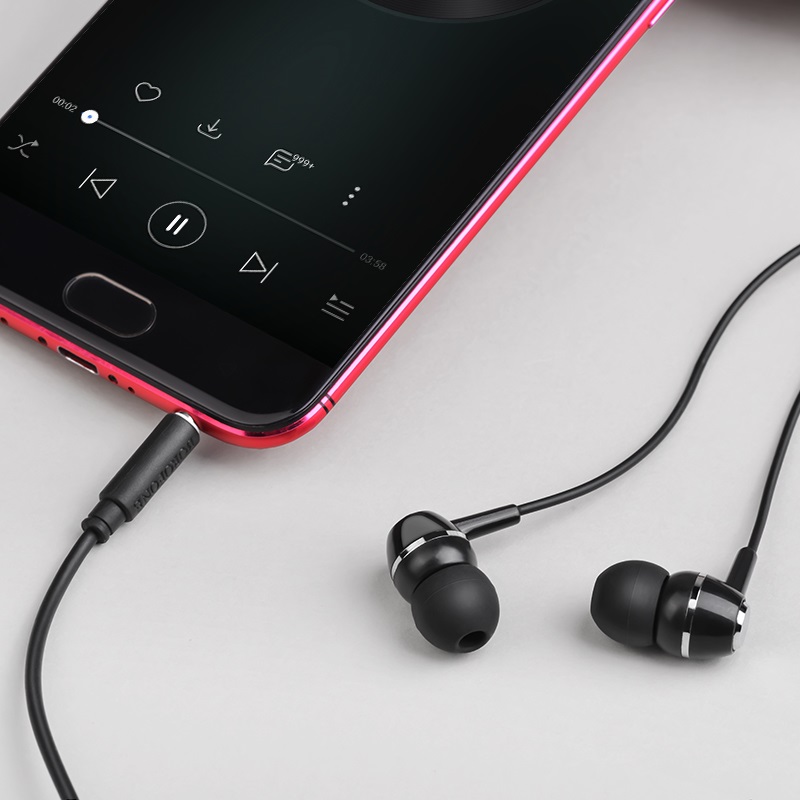 borofone bm36 acura universal earphones with mic overview