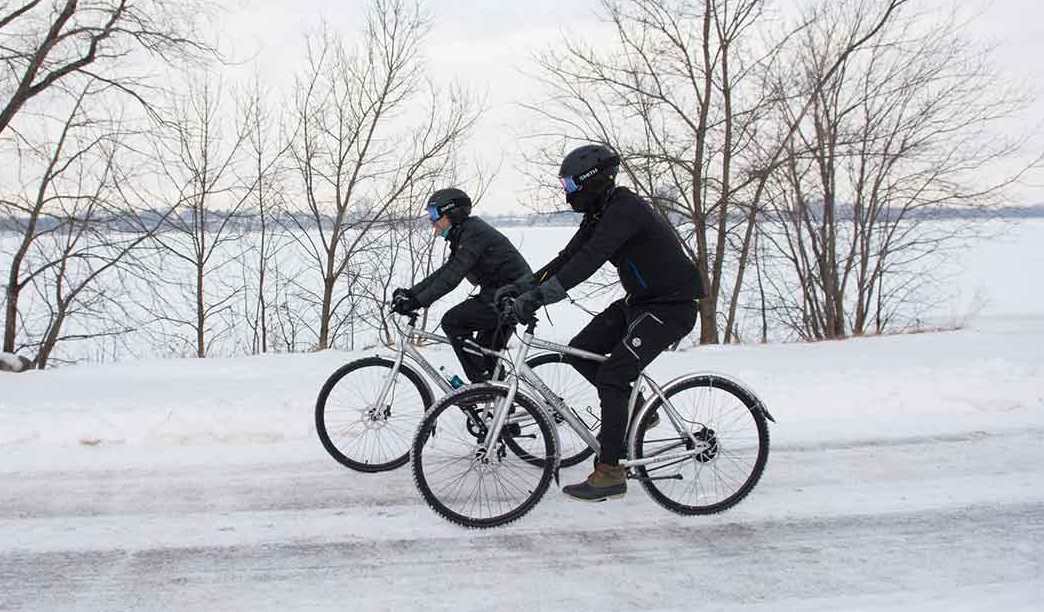 На велосипеде по снегу