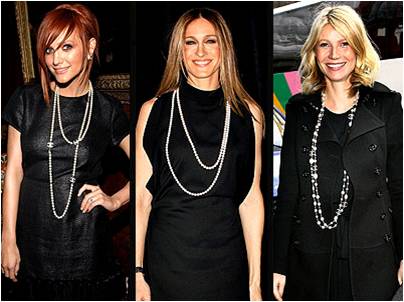 Оригинальная бижутерия Chanel – бусы и цепочки