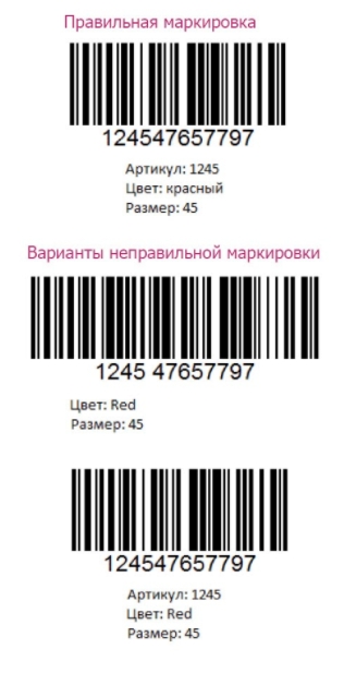штрих коды озон требования