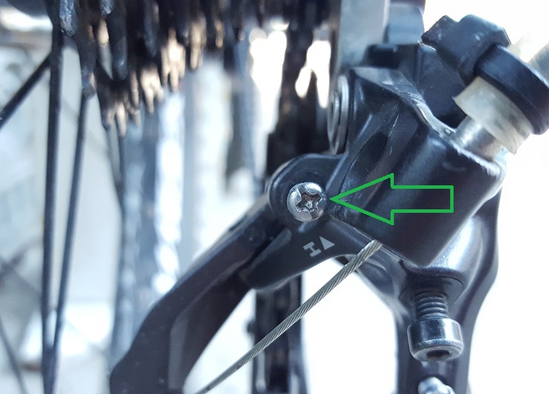 расположение цепи на заднем переключателе