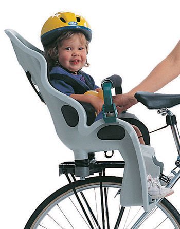 Кресло детское на велосипед на раму сзади