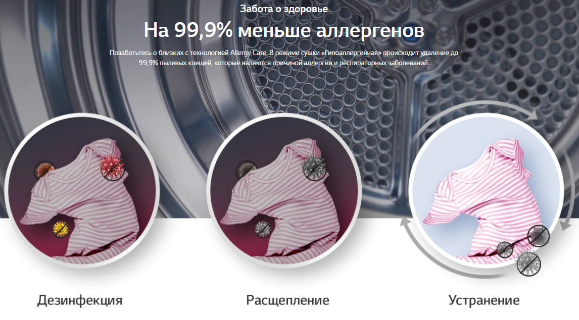 Сушильная машина lg dc90v9v9w обзор