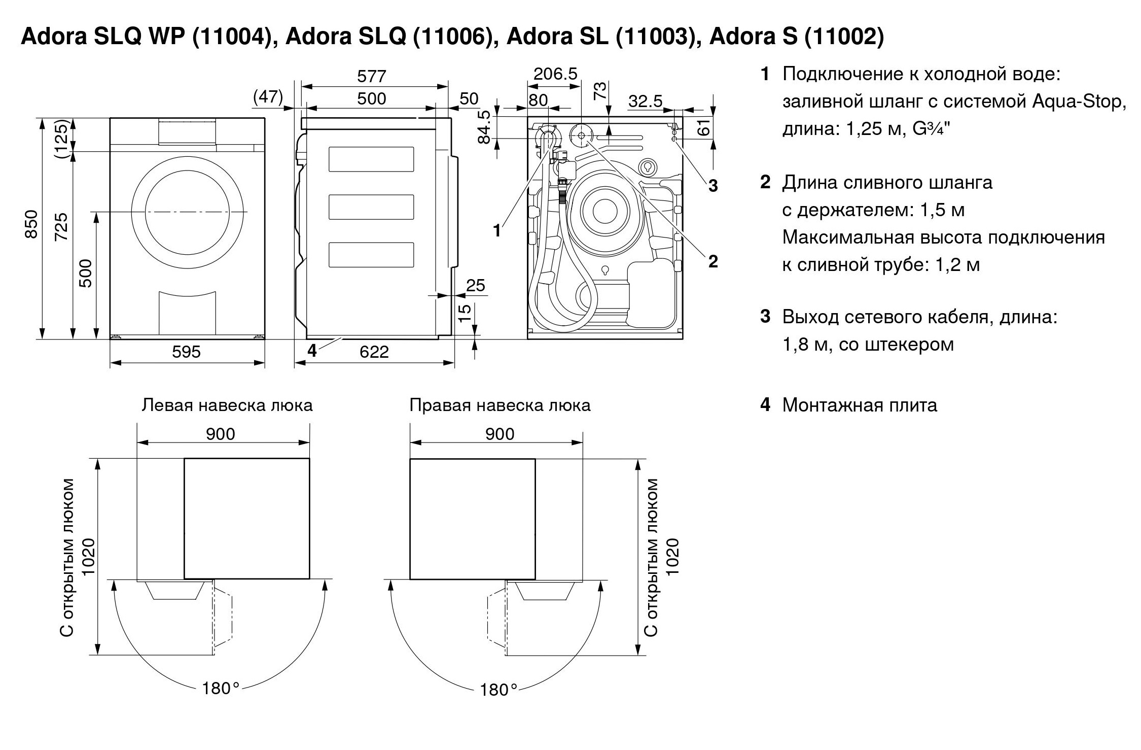 Стиральная машина v zug adorawash v2000 aw2thw li