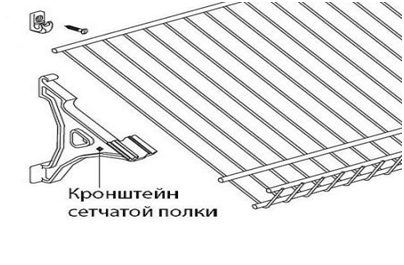 Кронштейн для полки пластик