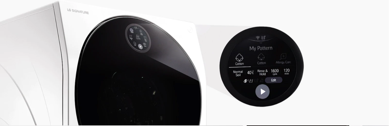 Стиральная машина lg signature с двойной загрузкой lswd100 lst100