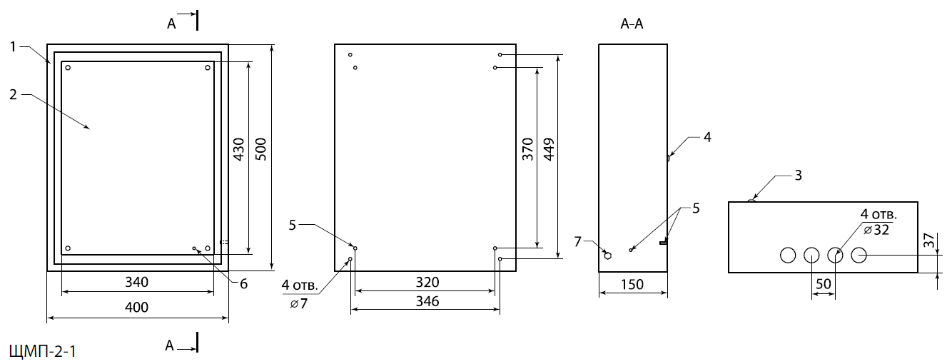 Размеры шкафов щмп ip54