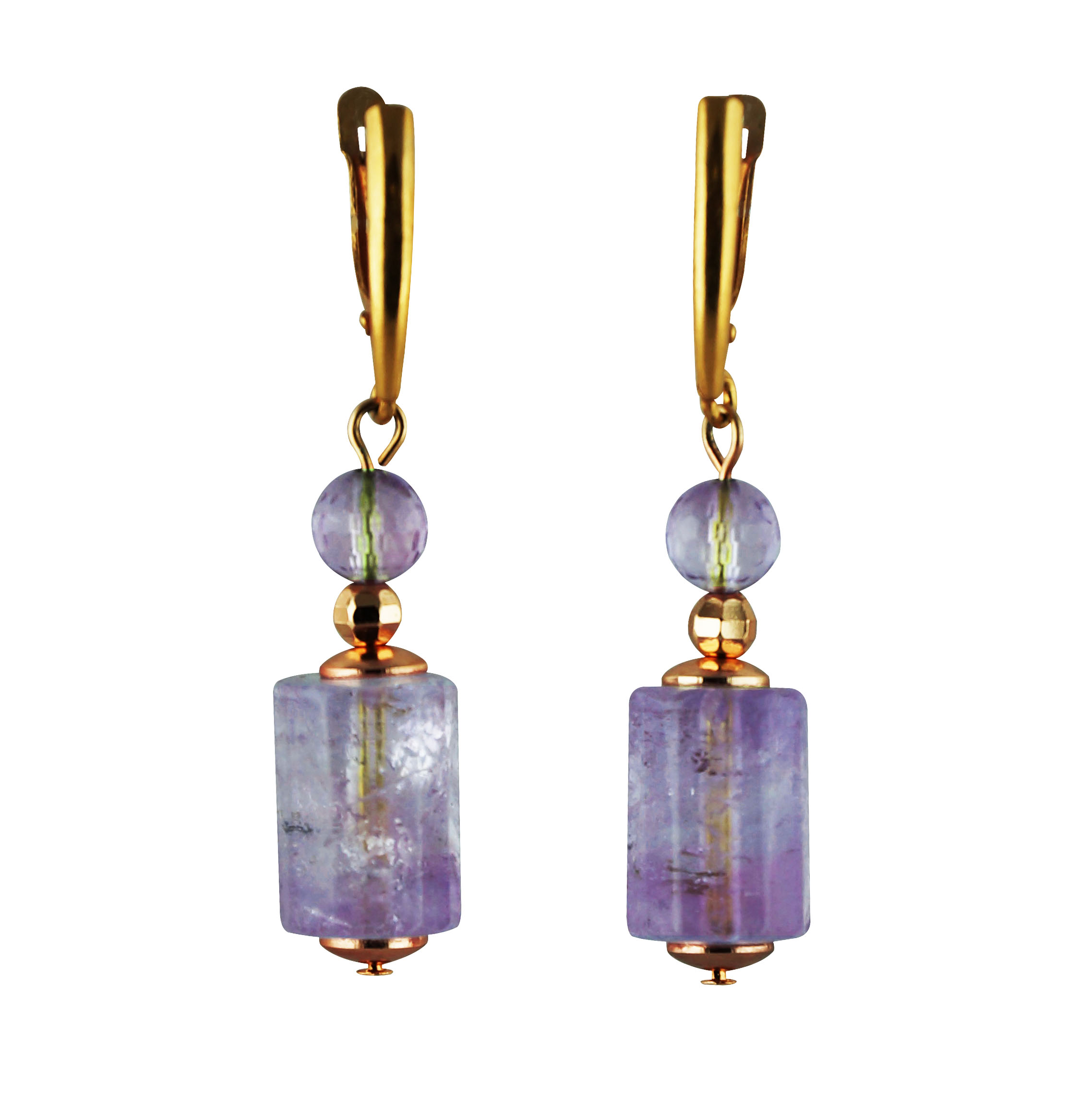 Серьги из аметиста