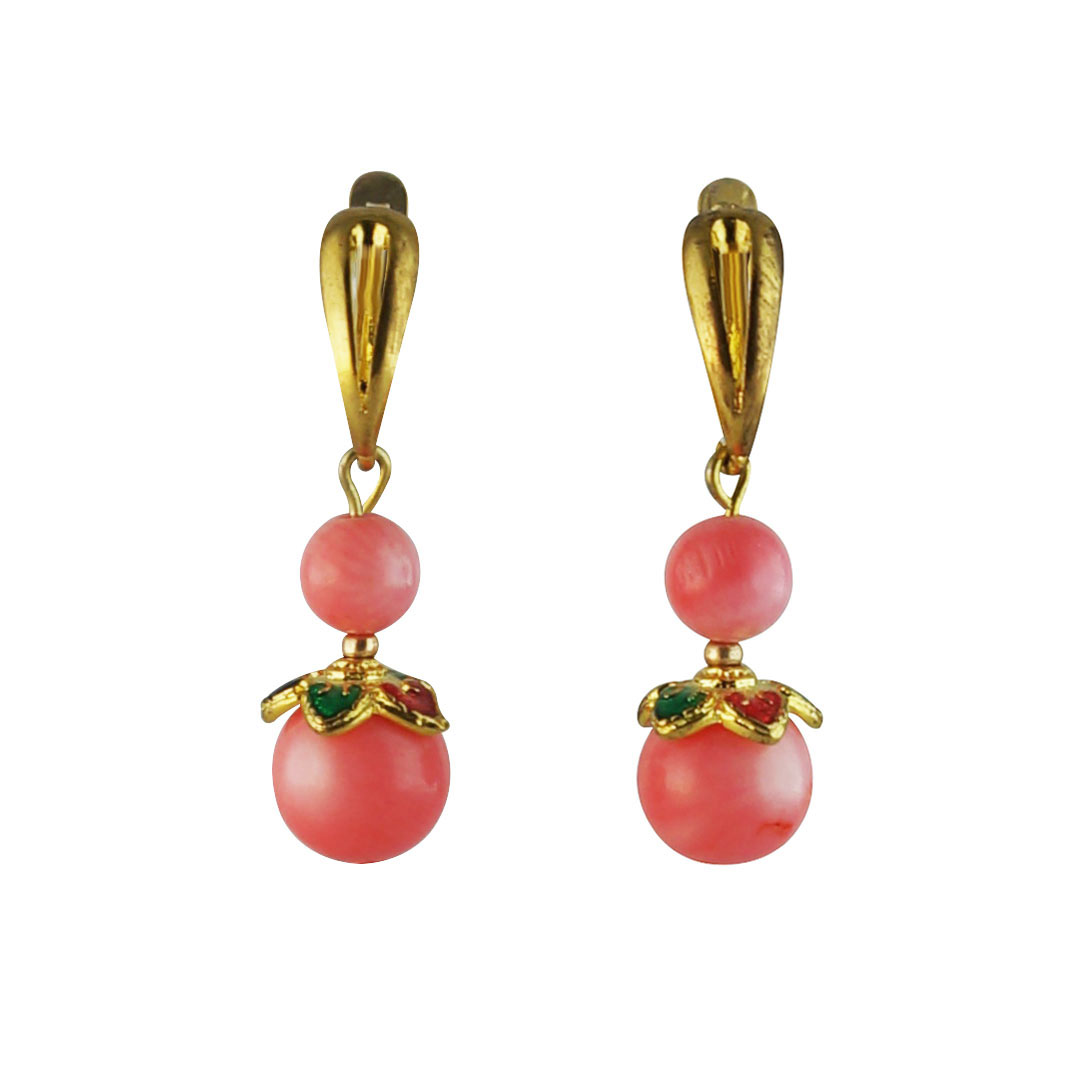 Серьги из коралла