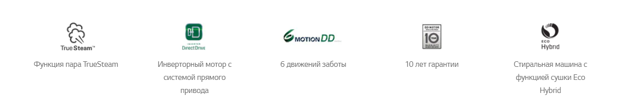 Стиральная машина lg с двойной загрузкой fh6g1bch2n