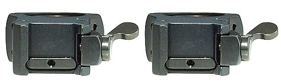 Быстросъемные кольца MAK диаметром 26 мм с рычажной фиксацией  для установки на основание WEAVER, BH=21 мм