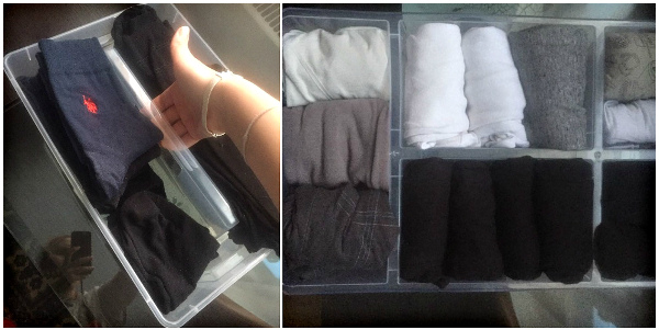 41 15 Как красиво сложить детские колготки