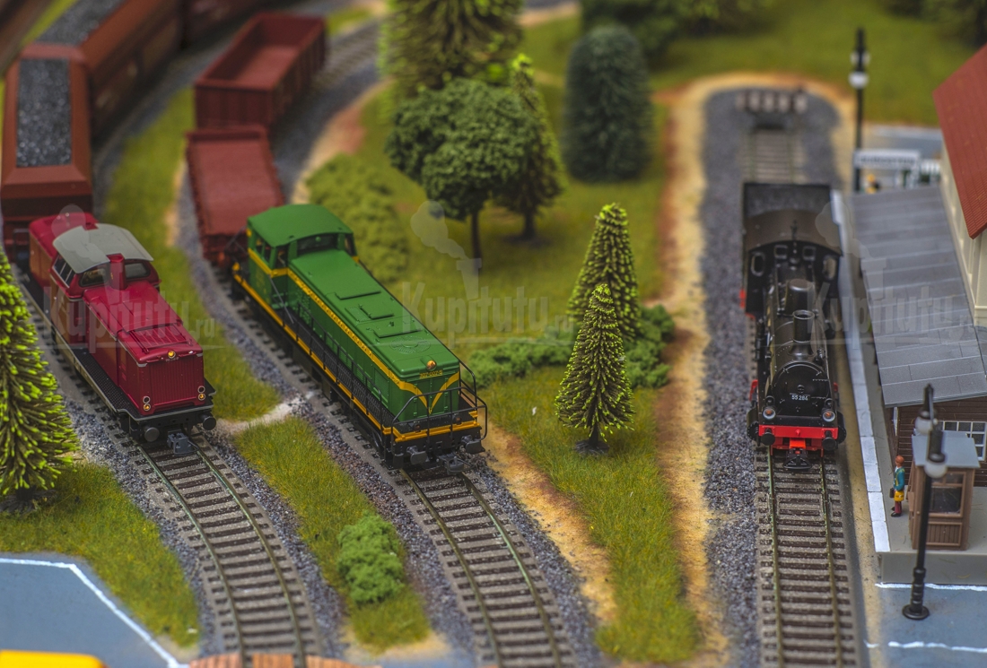 Задний фон для макета железной дороги