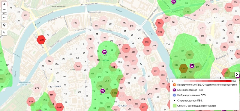 Карта пвз вайлдберриз москва