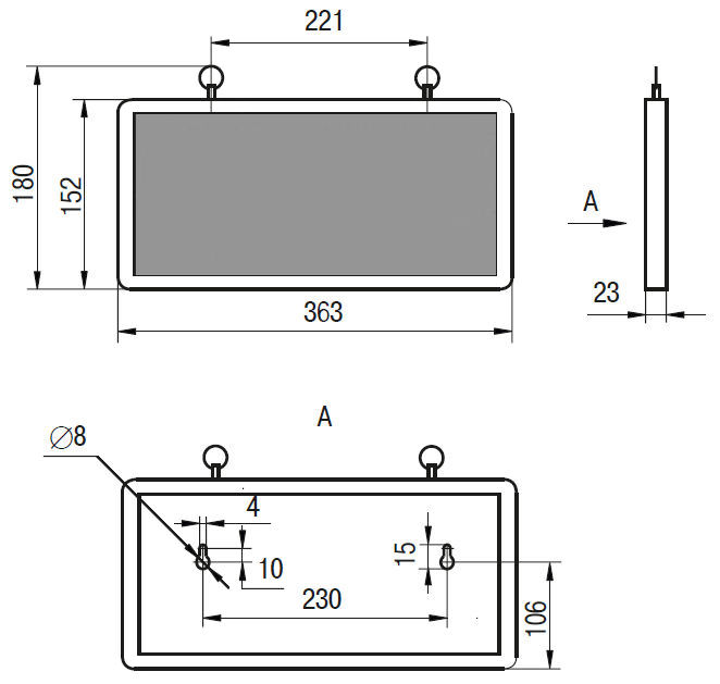 Аварийный светильник ССА 1001 «ВЫХОД EXIT»