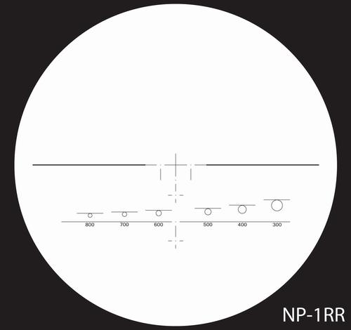 Оптический прицел NightForce NF 12-42x56 Benchrest с прицельной маркой NP-1RR