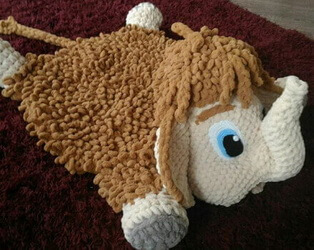 Коврик "Слоник" из Пуффи Ализе