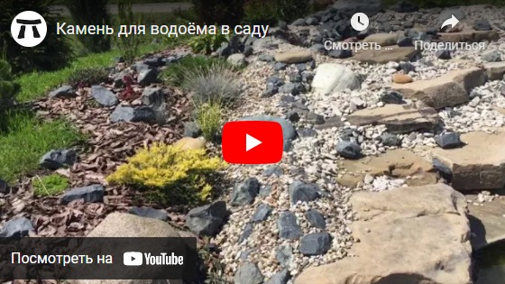 youtube видео камень для водоёма в саду