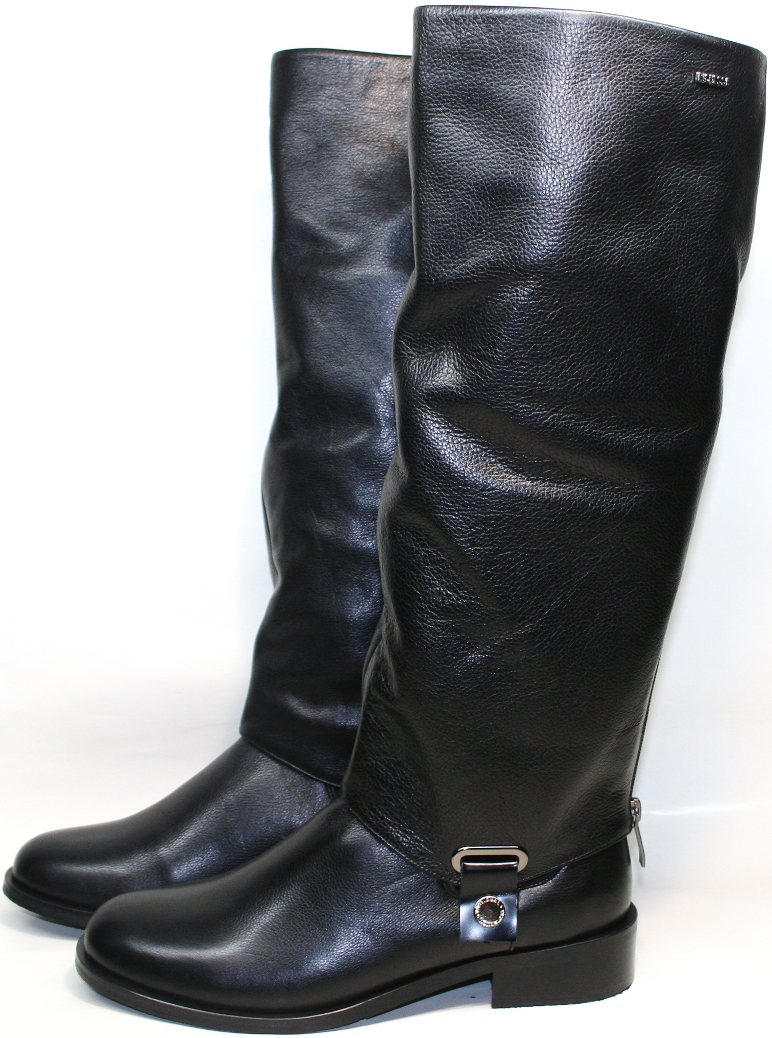 Черные зимние ботинки сапоги Richesse R-458