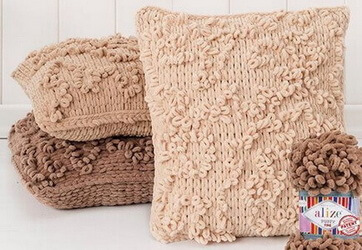 Подушки из Пуффи Ализе