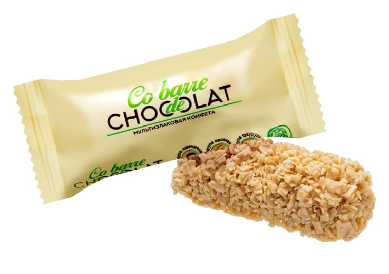 Мультизлаковые конфеты Co barre DE CHOCOLATE с белой глазурью