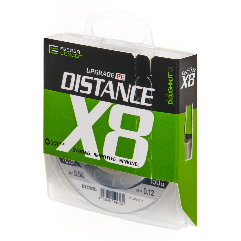 Леска плетеная Feeder Concept Distance х8 BRAID Dark Green Плетеный шнур Feeder Concept Distance х8 BRAID Dark Green