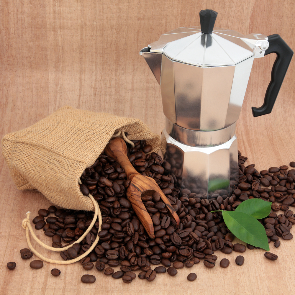 фото зернового кофе для гейзерной кофеварки