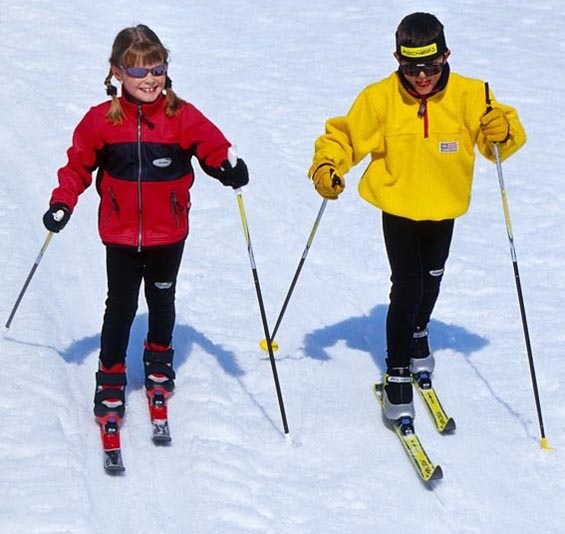 детские лыжи с ботинками от 7 лет