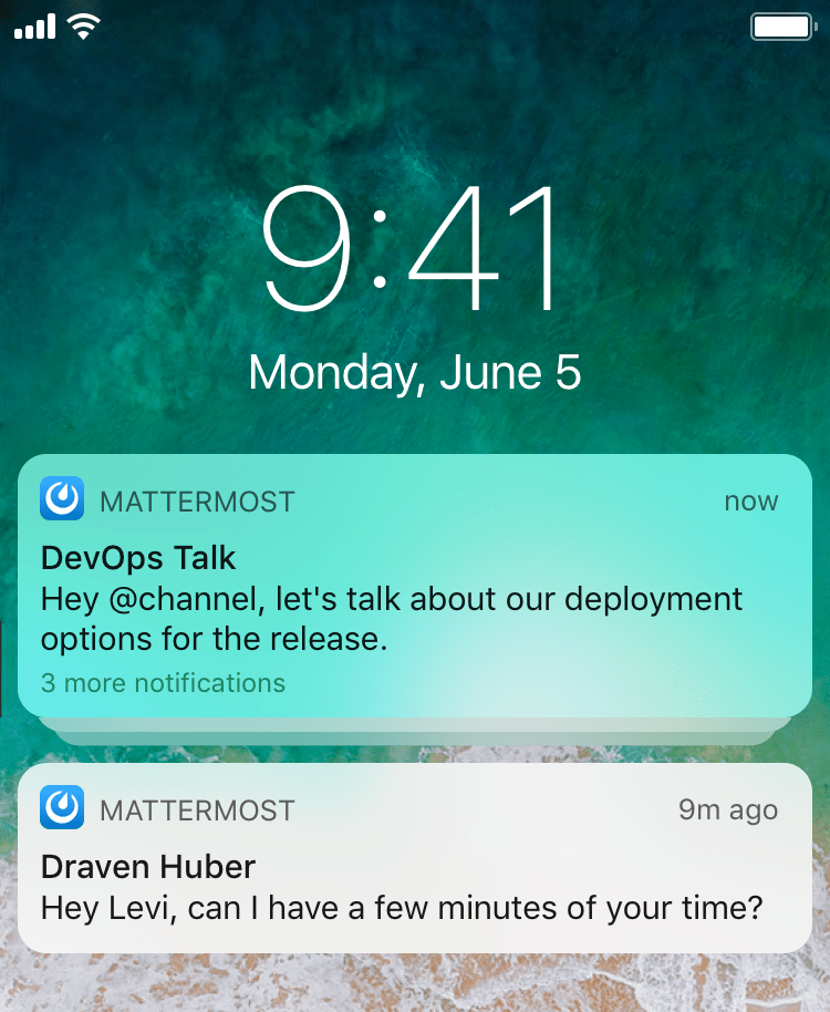 mattermost notifications