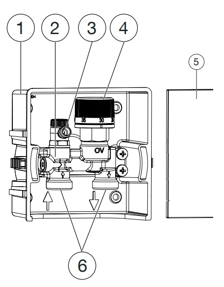 Конструкция терморегулятора Oventrop Unibox E RTL 1022731