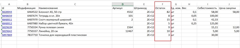 инвентаризация с помощью сканера штрих кода