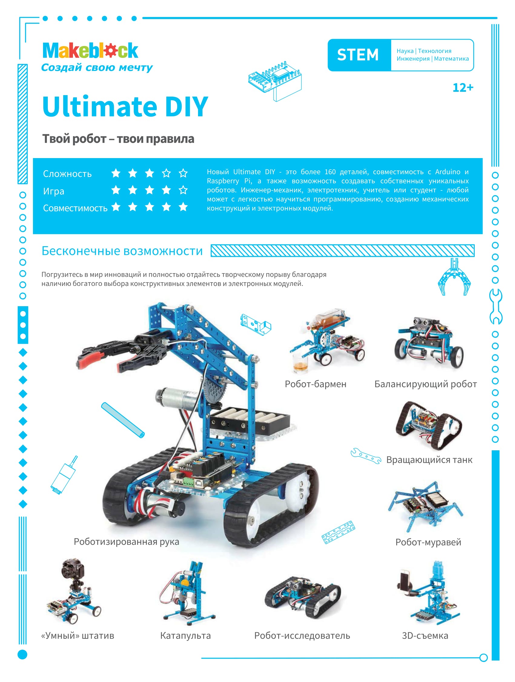 Robototehnicheskij Konstruktor Ultimate Robot Kit V2 0