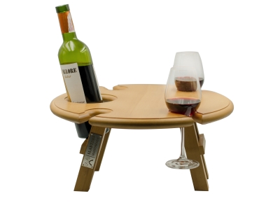 Деревянный столик для вина и сыра