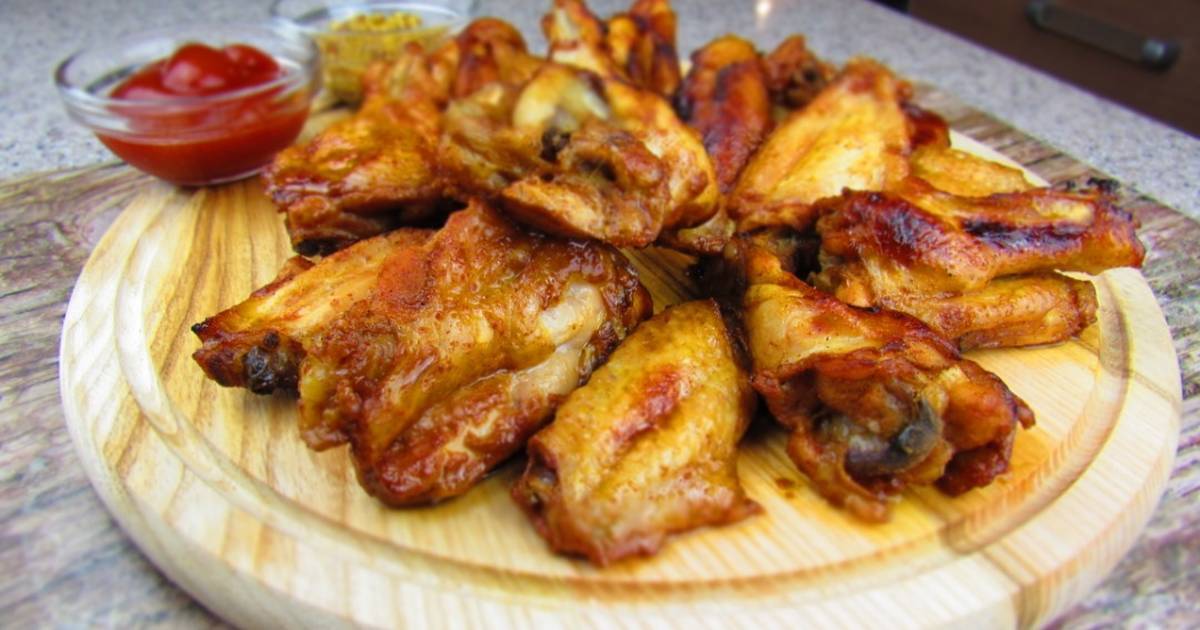 Куриные крылышки, маринованные в сладко-кислом соусе Куриные крылышки, маринованные в сладко-кислом соусе