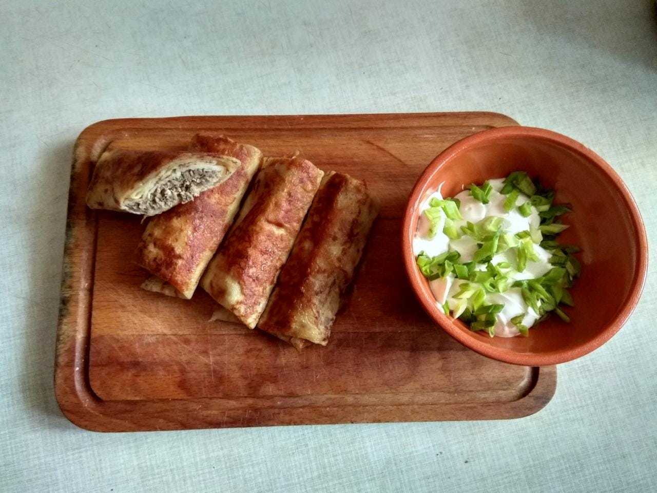 Блинчики с мясом Блинчики с мясом