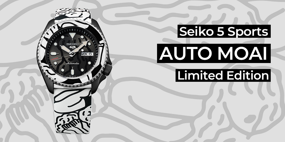 Seiko 5 Sports Auto Moai - лимитированная серия.