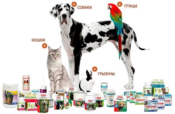 Витамины, минералы, кормовые добавки для кошек и собак