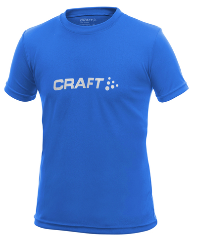 Футболка Craft Light Logo для юниоров голубая