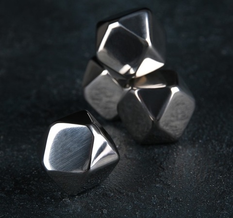 Набор камней для виски 2×2 см, нержавеющая сталь, 4 шт