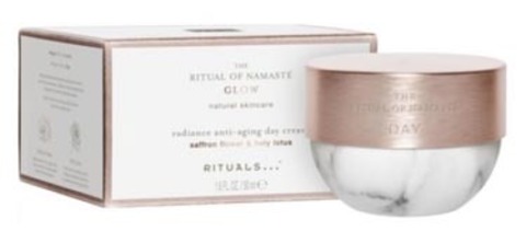 the ritual of namaste glow radiance anti aging day cream