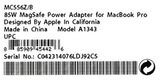 Оригинальный Адаптер питания Apple MagSafe мощностью 85 Вт (для 15-дюймового и 17-дюймового MacBook Pro) / MC556 (Retail)