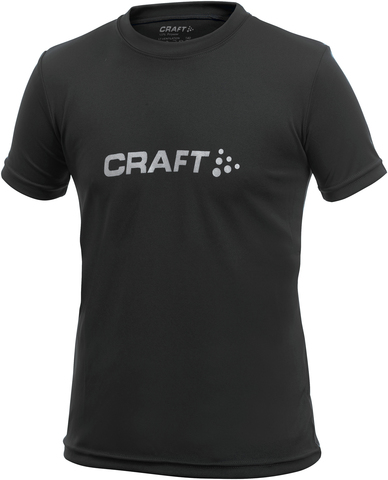 Футболка Craft Light Logo для юниоров черная