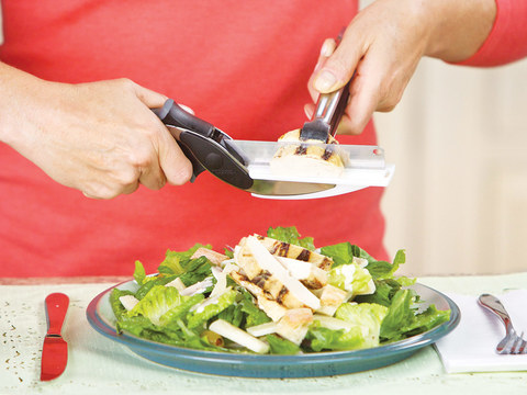 Умный кухонный нож - ножницы Clever Cutter - Клевер Каттер - для резки продуктов 2 в 1