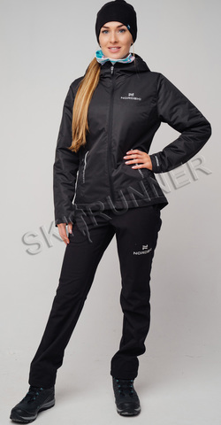 Утеплённый лыжный костюм Костюм Nordski Urban Black женский