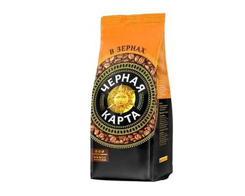 Купить Кофе в зернах Черная Карта, 1 кг по цене 440 руб в интернет магазине ShopKofe