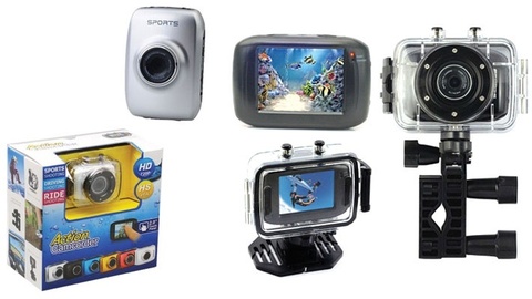 Цифровая мини камера Action Camcorder с водонепроницаемым чехлом