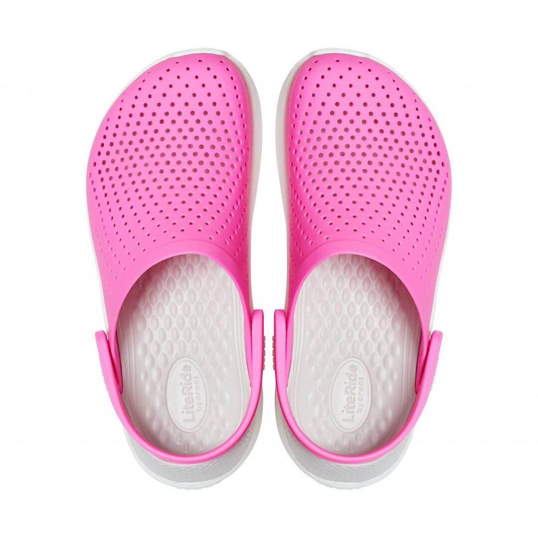 crocs literide blue pink